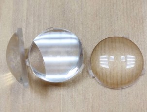 PMMA材質摩托車大燈魚眼 - 高透明度壓克力光學塑膠射出產品